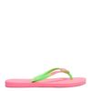 chinelo-laranja-degrade-verde-lime-brizza arezzo-1